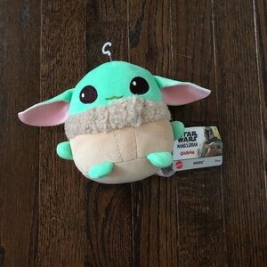 NWT - Star Wars x Cuutopia Mattel 5” Baby Yoda/Grogu Green/Tan Soft Plush Toy